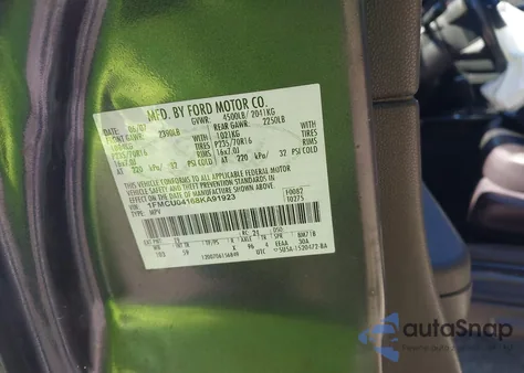 2008 Ford Escape Limited from USA, damaged, VIN 1FMCU04168KA91923